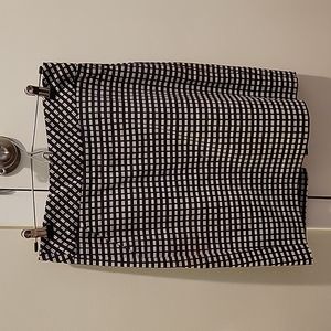 Trina Turk navy and cream pencil skirt size 2
